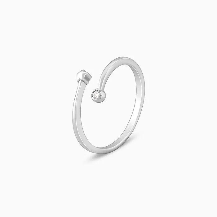Silver Starlit Ring