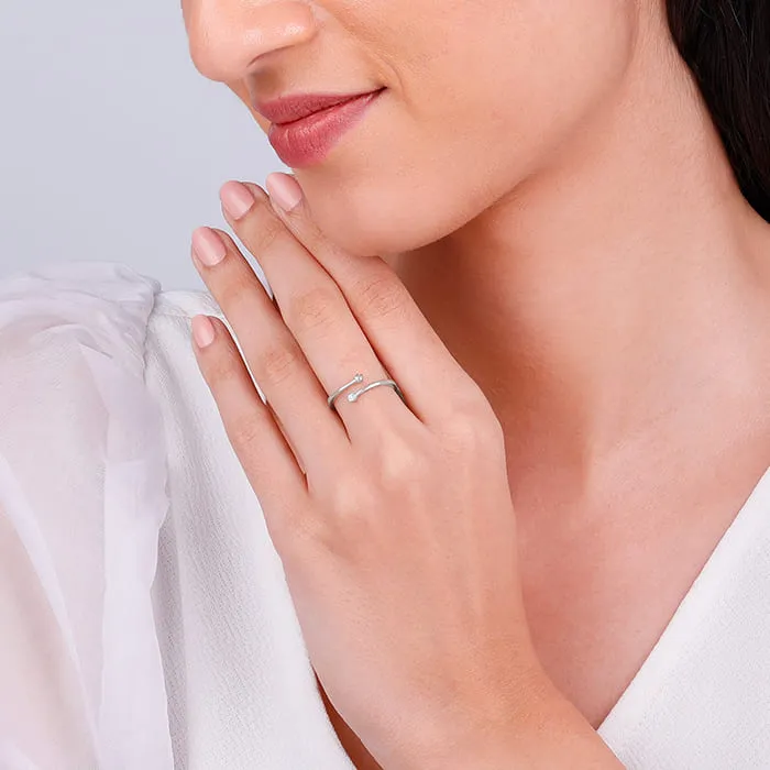 Silver Starlit Ring