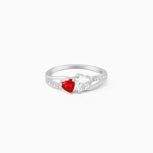 Silver U & Me Ring