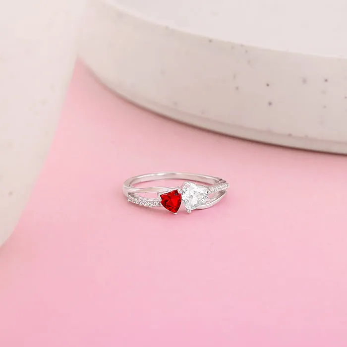 Silver U & Me Ring
