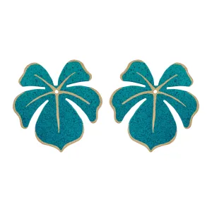 Single Teal Tahiti Earrings