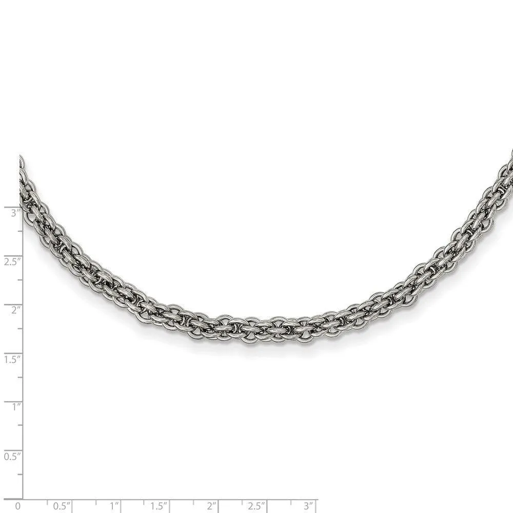 Stainless Steel Polished 24in Necklace