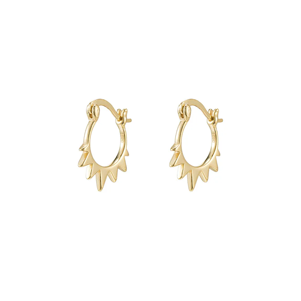 Sterling Silver Staple Hoop Earrings