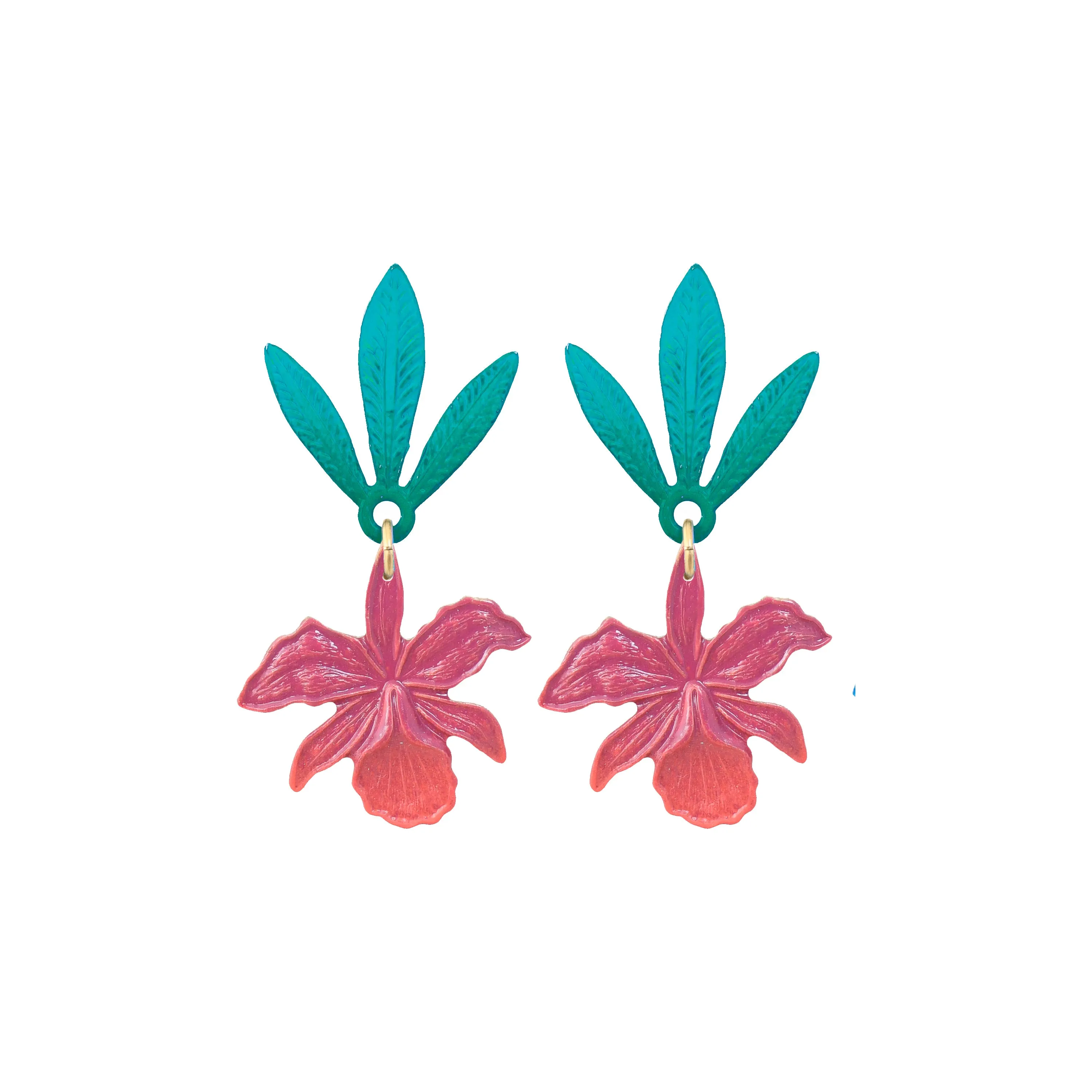 Sunset Orchid Earrings