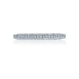 Tacori Classic Crescent Pave Diamond Wedding Band
