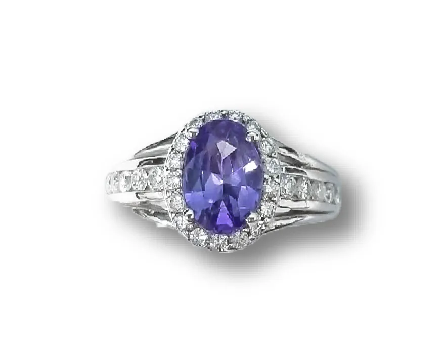 Tanzanite Oval Ring 4.72 cts