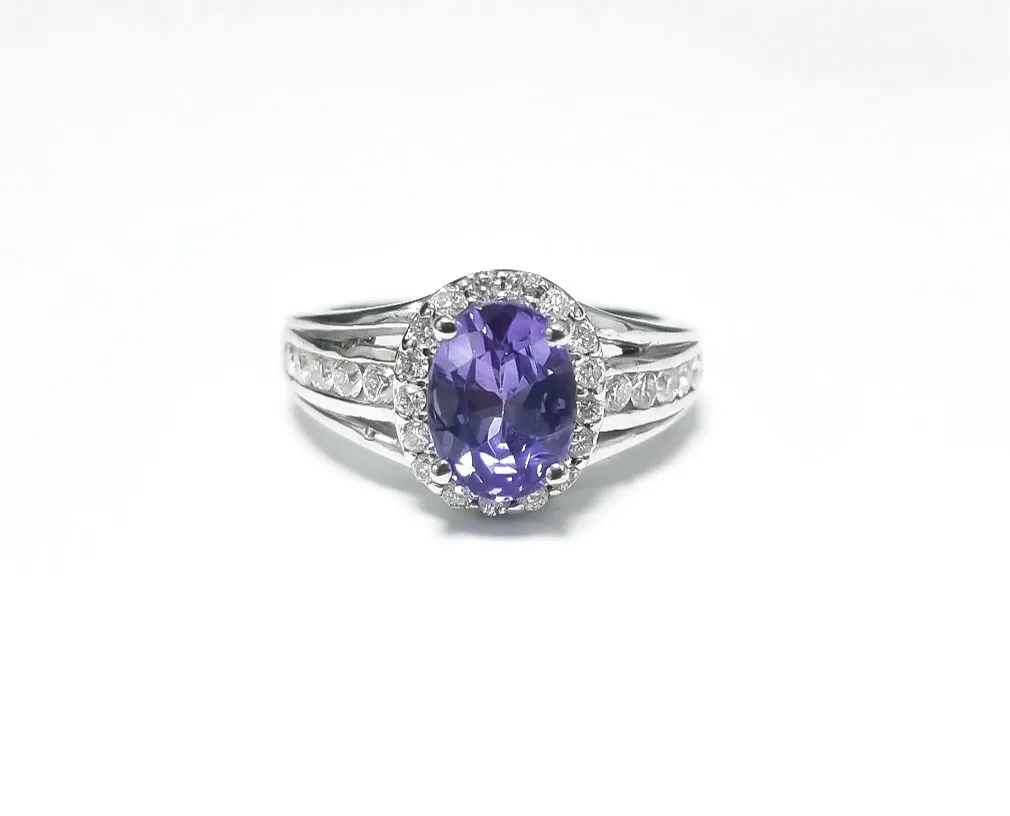 Tanzanite Oval Ring 4.72 cts