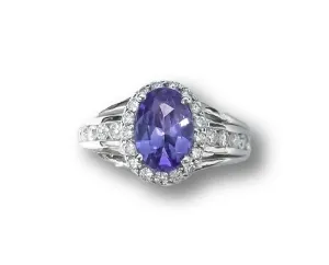 Tanzanite Oval Ring 4.72 cts