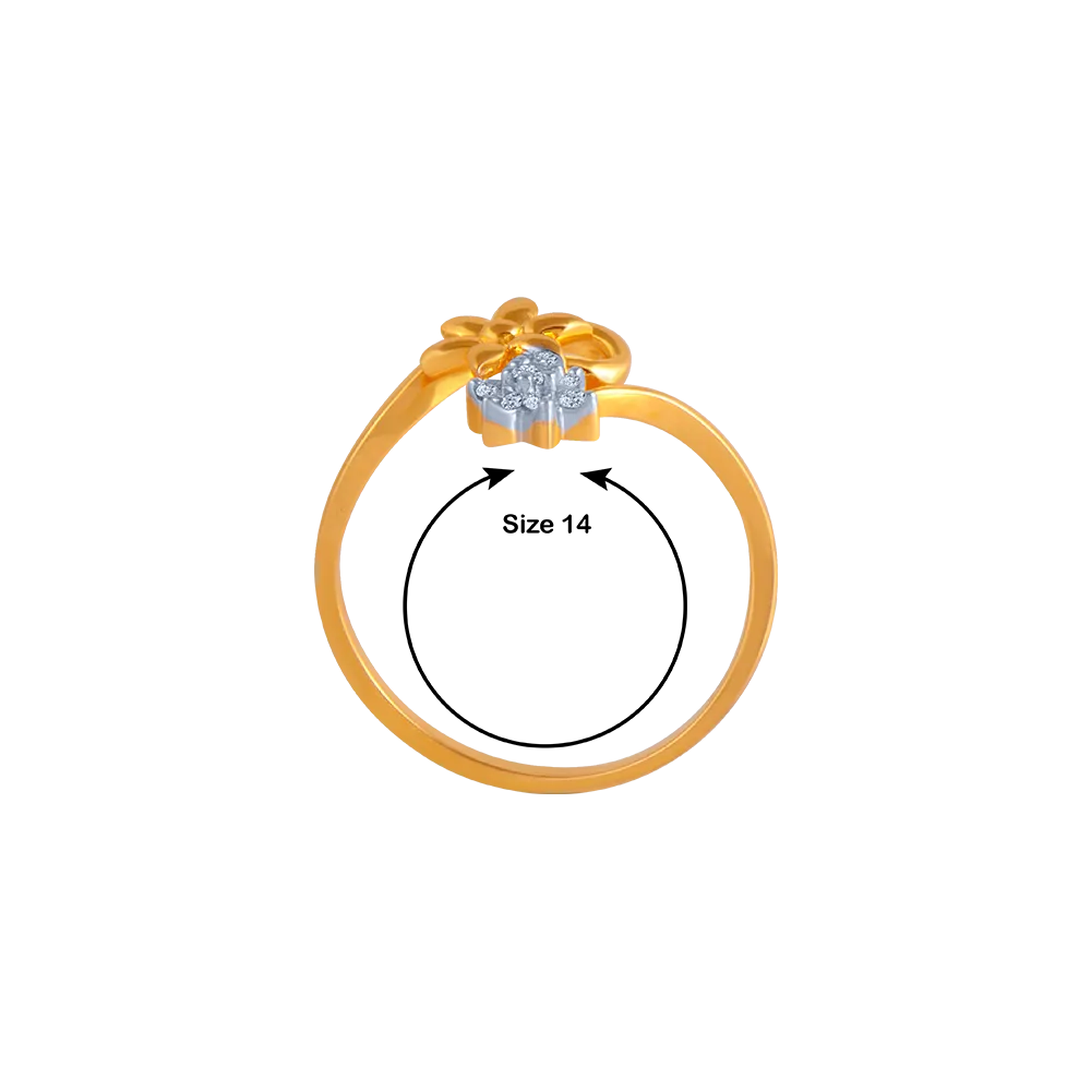 Twin Tulip Diamond Ring